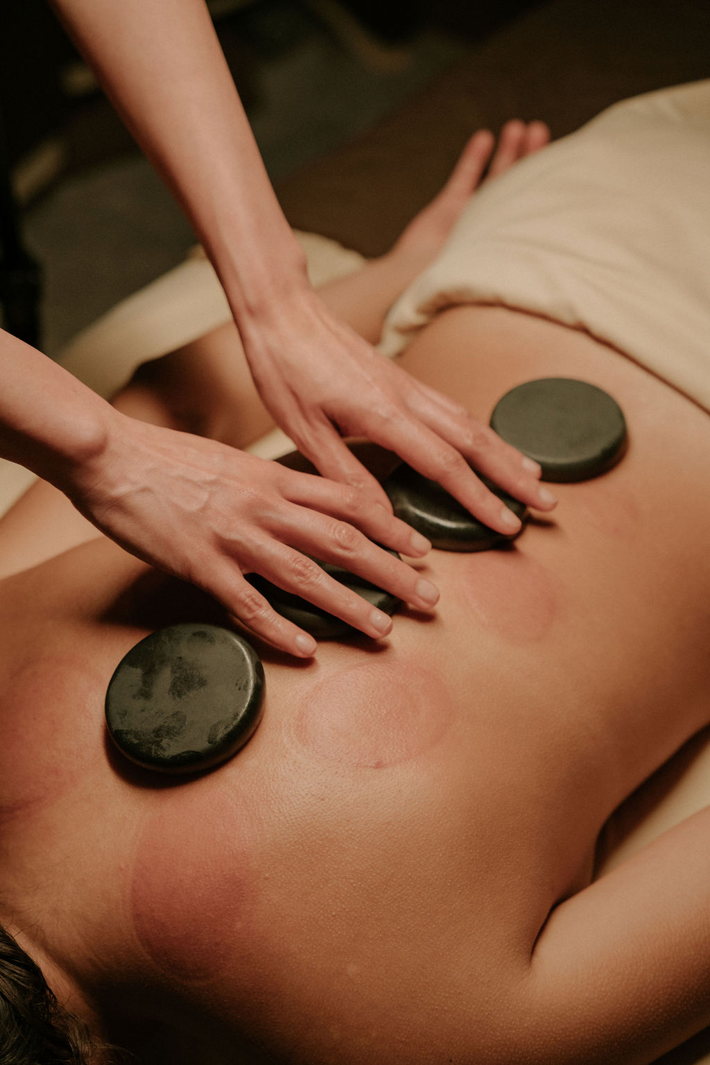Hot stone massage at Siam Ivory Spa San Antonio